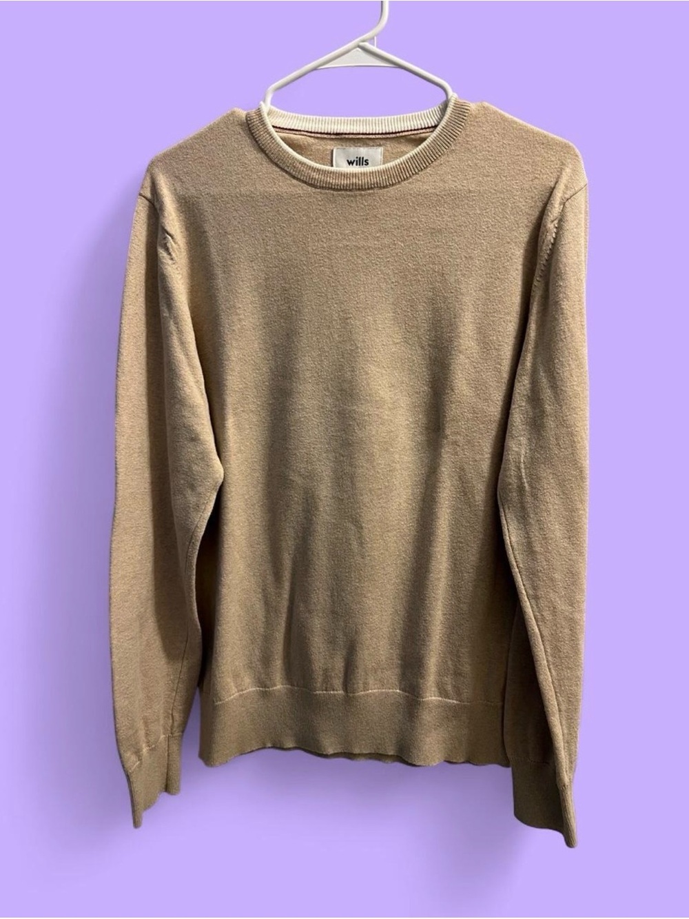 Men's Crewneck Sweater in Taupe